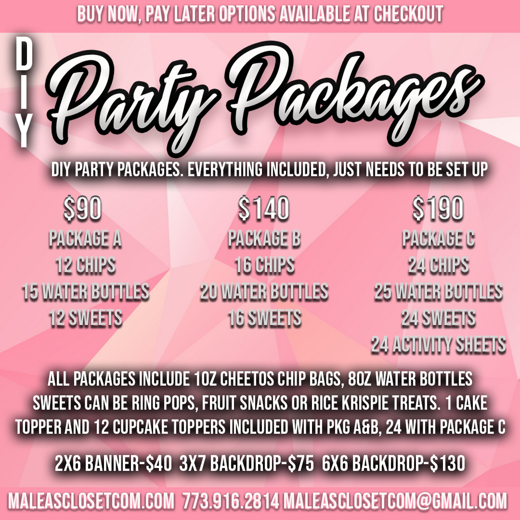 DIY Party Packages